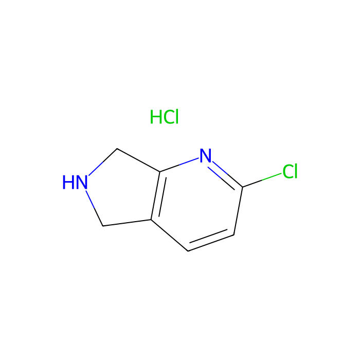 2-氯-5H,6H,7H-吡咯并[3,4-b]吡啶盐酸盐