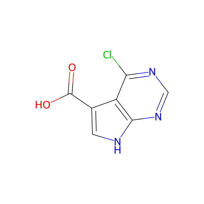 4-氯-7H-吡咯并[2,3-d]嘧啶-5-羧酸