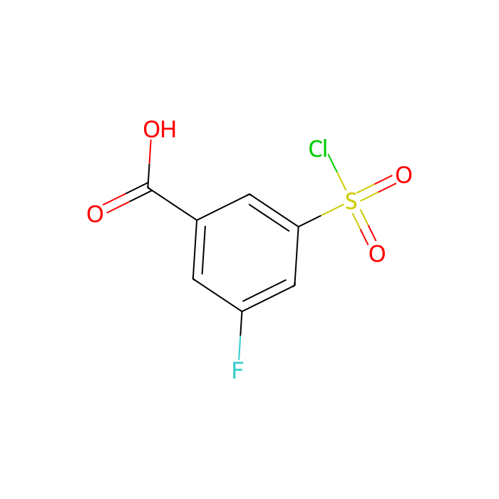3-(氯磺酰基)-5-氟苯甲酸