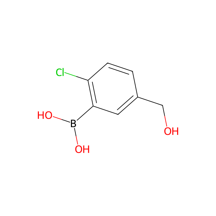 2-氯-5-羟甲基苯硼酸(含有数量不等的酸酐)