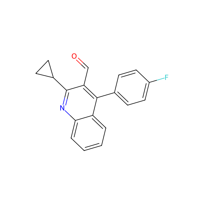 2-环丙基-4-(4-氟苯基)喹啉-3-甲醛