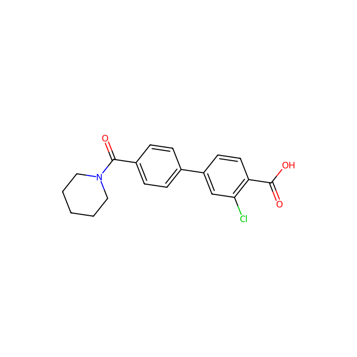 2-氯-4-[4-(哌啶-1-羰基)苯基]苯甲酸