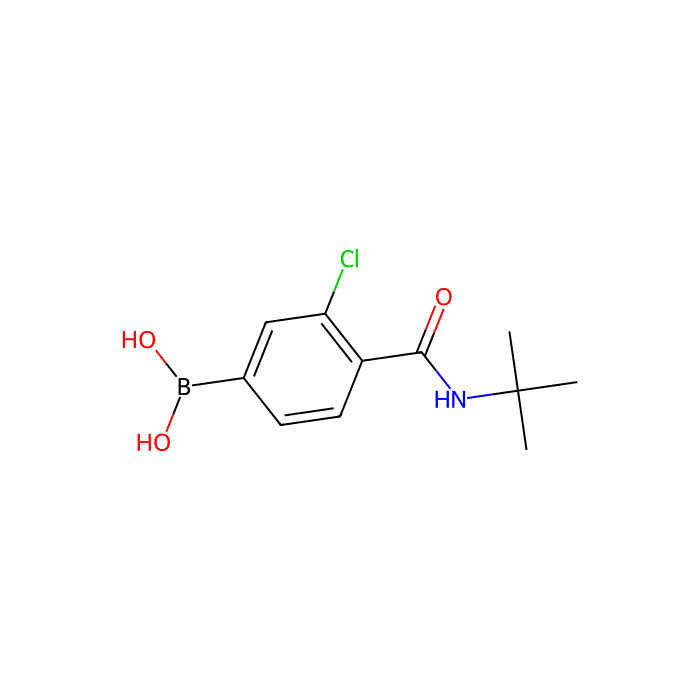 3-氯-4-(N-叔丁基氨基甲酰基)苯基硼酸