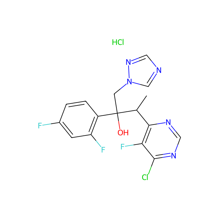 3-(6-氯-5-氟嘧啶-4-基)-2-(2,4-二氟苯基)-1-(1H-1,2,4-三唑-1-基)-2-丁醇盐酸盐