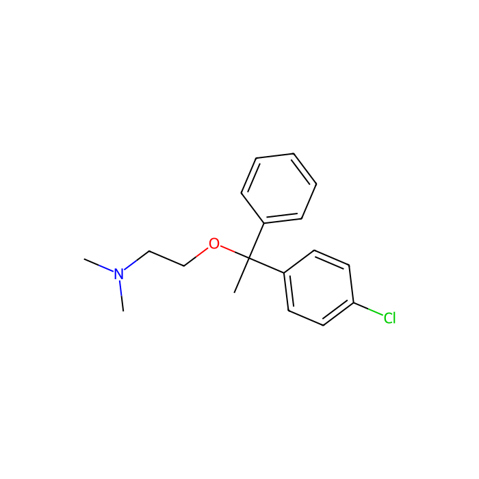 氯苯沙明, 组胺 H1 受体拮抗剂
