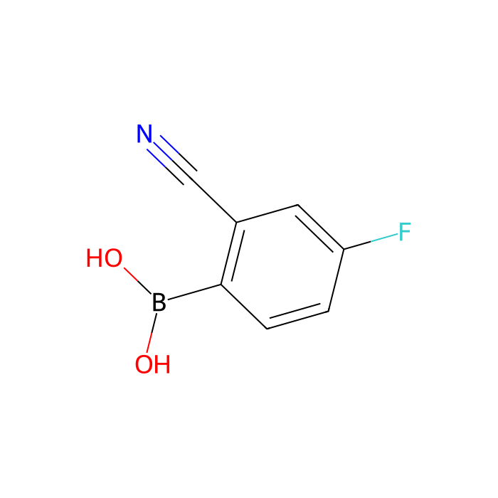 2-氰基-4-氟苯硼酸（含有数量不等的酸酐） 