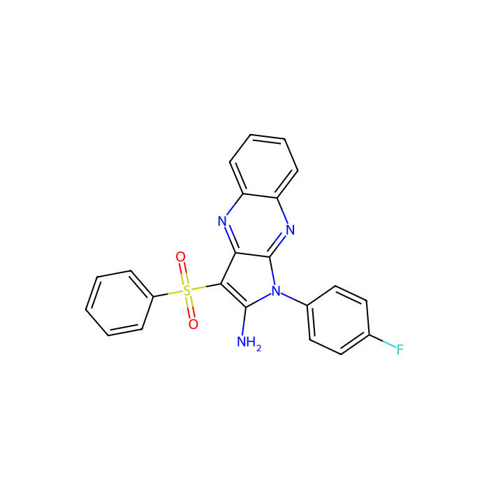 1-(4-氟苯基)-3-(苯磺酰基)-1H-吡咯并[2,3-b]喹喔啉-2-胺