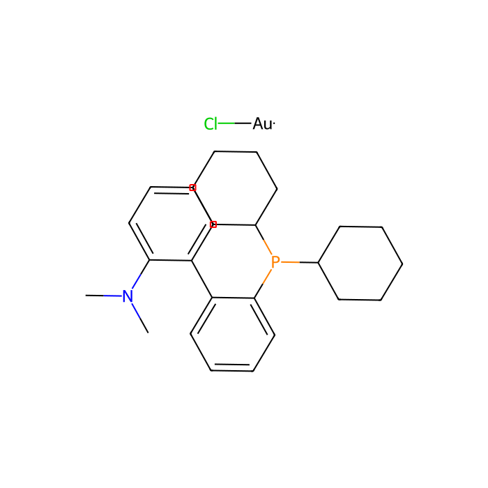 氯[2-（二环己基膦基）-2''-（（N，N-二甲基氨基））-1,1''-联苯]金（I）
