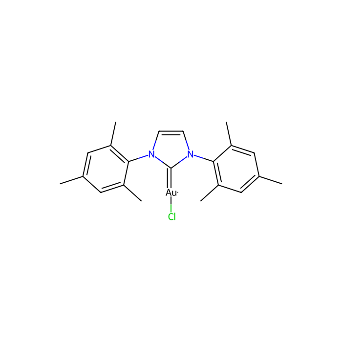 氯[1,3-双（2,4,6-三甲基苯基）2H-咪唑-2-亚甲基]金（I）
