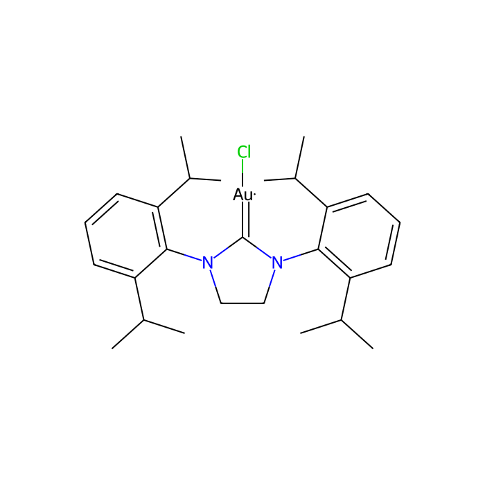 氯{1,3-双[2,6-二异丙基苯基]-4,5-二氢咪唑-2-亚基}金（I）