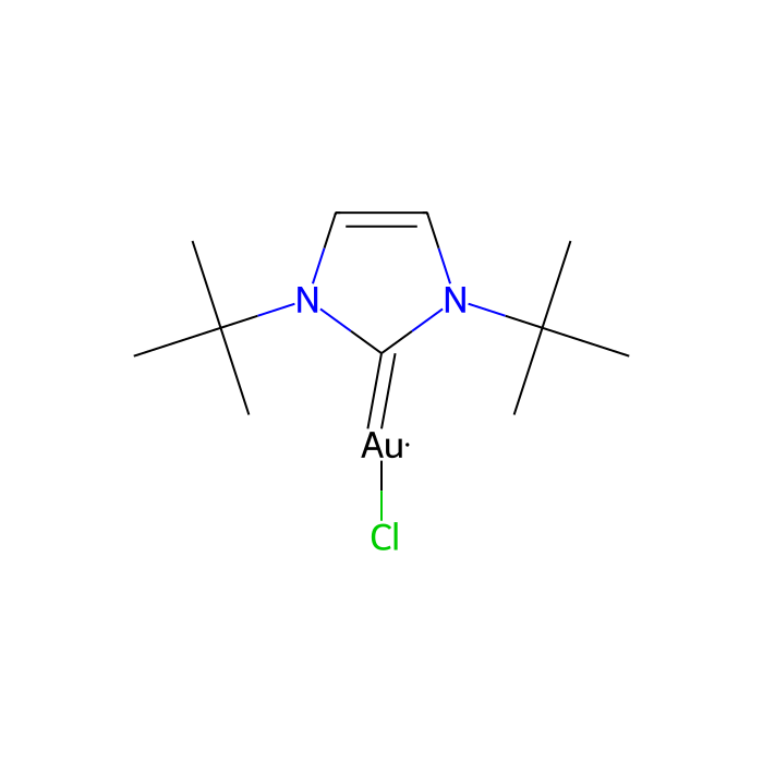 氯[1,3-双（叔丁基）-2H-咪唑-2-亚甲基]金（I）