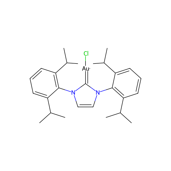 1,3-双(2,6-二异丙基苯基)咪唑-2-亚甲基氯化金(I)
