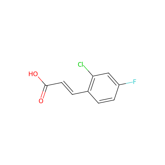 2-氯-4-氟肉桂酸
