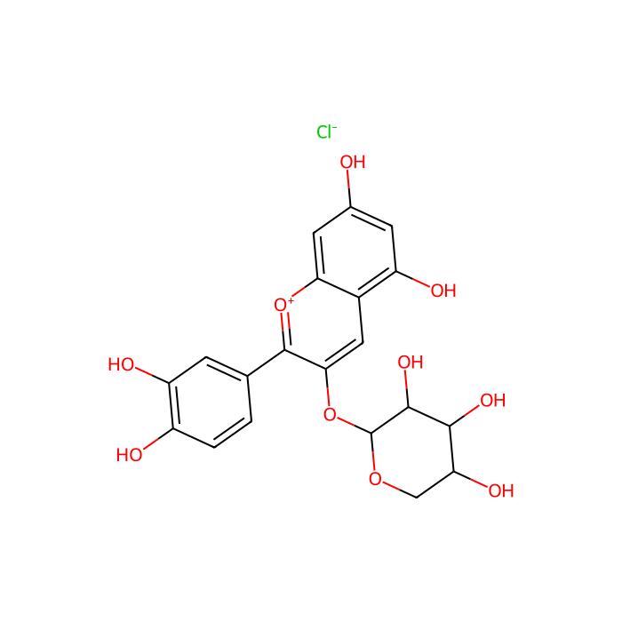 矢车菊素-3-O-阿拉伯糖苷