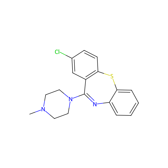 氯噻平, 羟色胺 3（5-HT3）受体拮抗剂