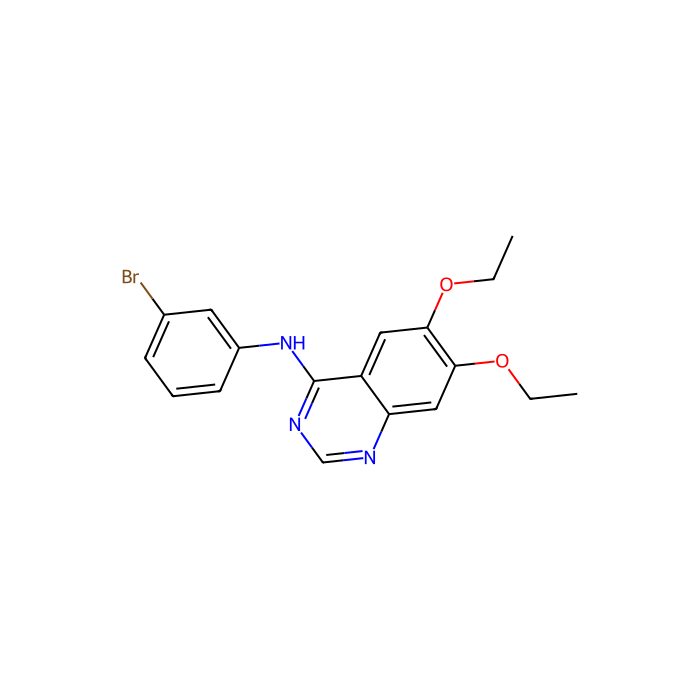 N-(3-溴苯基)-6,7-二乙氧基-4-喹唑啉胺 , 表皮生长因子受体抑制剂
