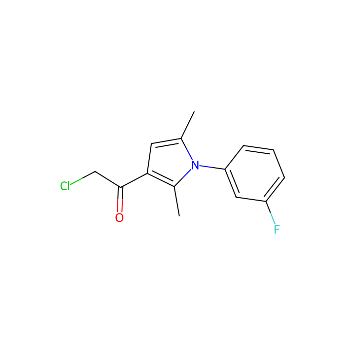 2-氯-1-[1-（3-氟苯基）-2,5-二甲基-1H-吡咯-3-基]乙酮