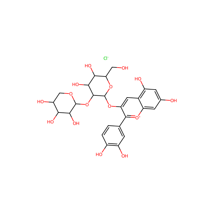 氯化花青素-3-桑布双糖苷