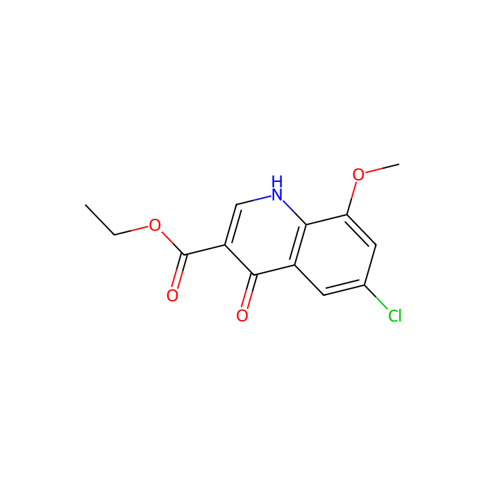 6-氯-4-羟基-8-甲氧基喹啉-3-羧酸乙酯