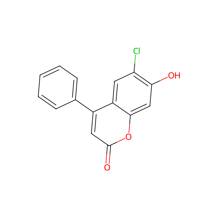 6-氯-7-羟基-4-苯基-2H-苯并吡喃-2-酮