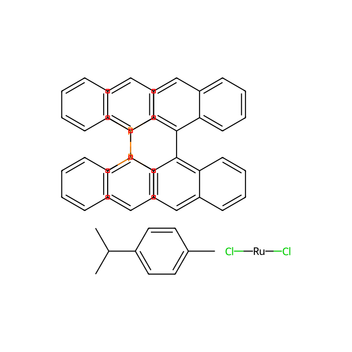 氯代[(R)-(+)-2,2′-双(二苯基膦)-1,1′-联萘](p-伞花素)氯化钌(II)