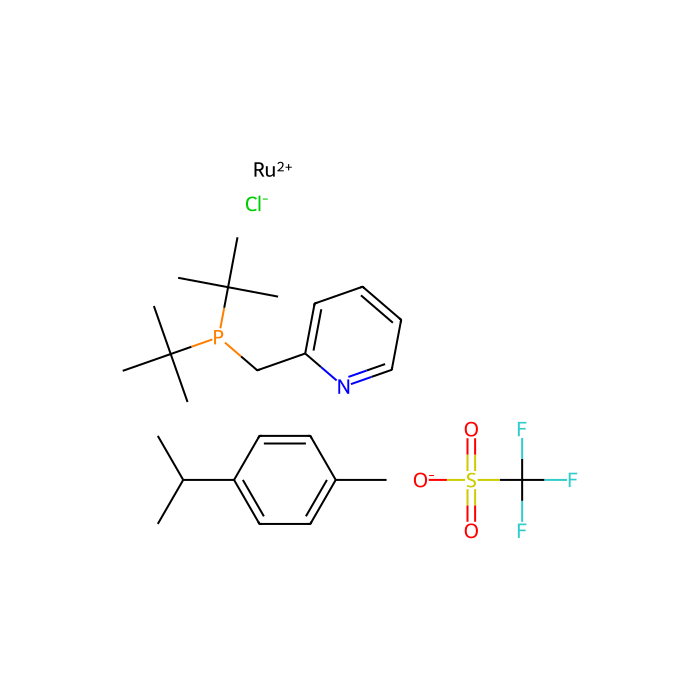 氯(p-伞花烃)[2-[(二-叔丁基膦基)甲基]吡啶]钌(II)三氟甲磺酸盐