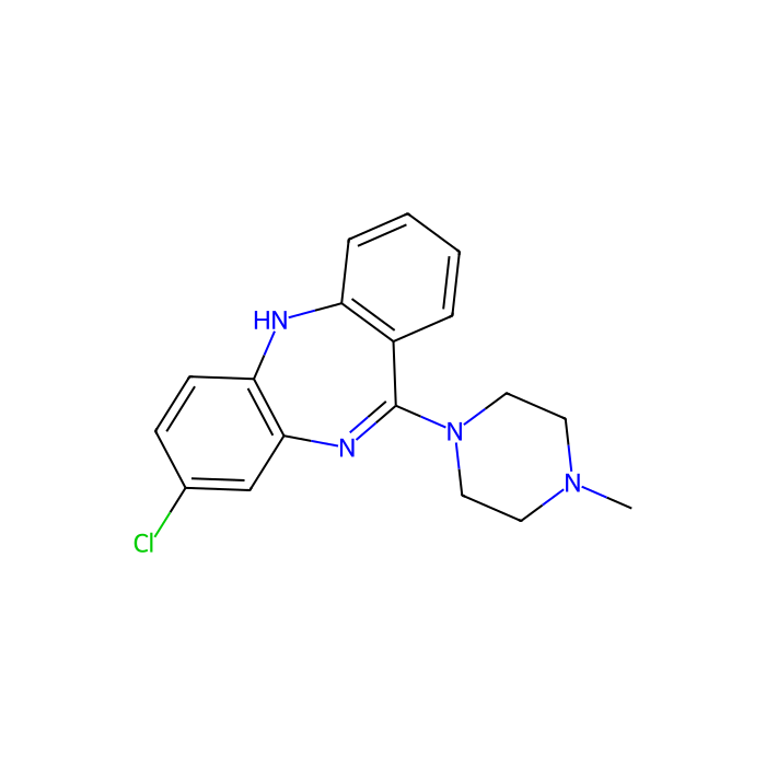 氯氮平, 多巴胺 D2 受体拮抗剂