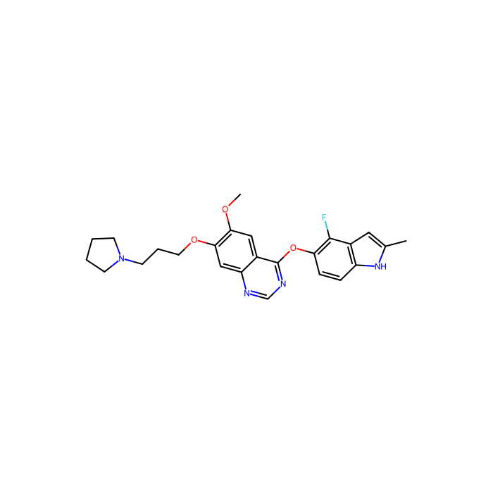 Cediranib (AZD2171), 血管内皮生长因子受体抑制剂