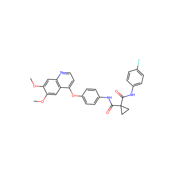 Cabozantinib (BMS-907351), 激酶插入域受体抑制剂；MET 原癌基因抑制剂；受体酪氨酸激酶；ret 原癌基因抑制剂