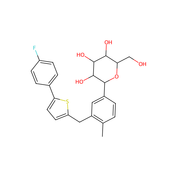 卡格列净（JNJ 28431754）, 钠/葡萄糖共转运体 1 抑制剂；钠/葡萄糖共转运体 2 抑制剂