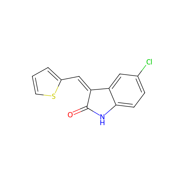 5-氯-3-(噻吩-2-基亚甲基)吲哚-2-酮