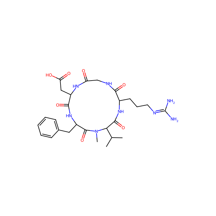Cilengitide, Integrin alpha-V/beta-5 拮抗剂
