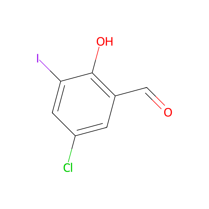 5-氯-2-羟基-3-碘代苯甲醛