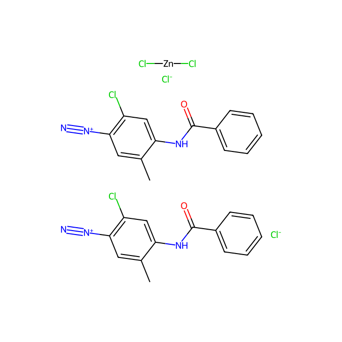 2-氯-4-苯甲酰胺基-5-甲基苯并重氮氯化 半（氯化锌）盐