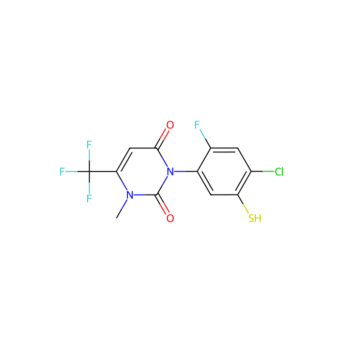 3-(4-氯-2-氟-5-巯基苯基)-1-甲基-6-(三氟甲基)嘧啶-2,4(1H,3H)-二酮