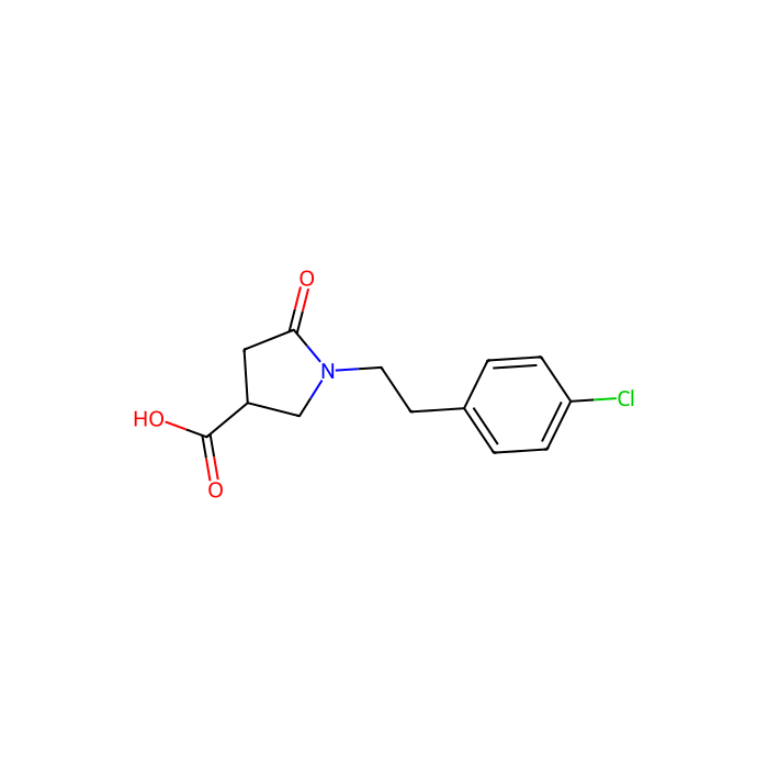 1-(4-氯苯乙基)-5-氧代吡咯烷-3-甲酸