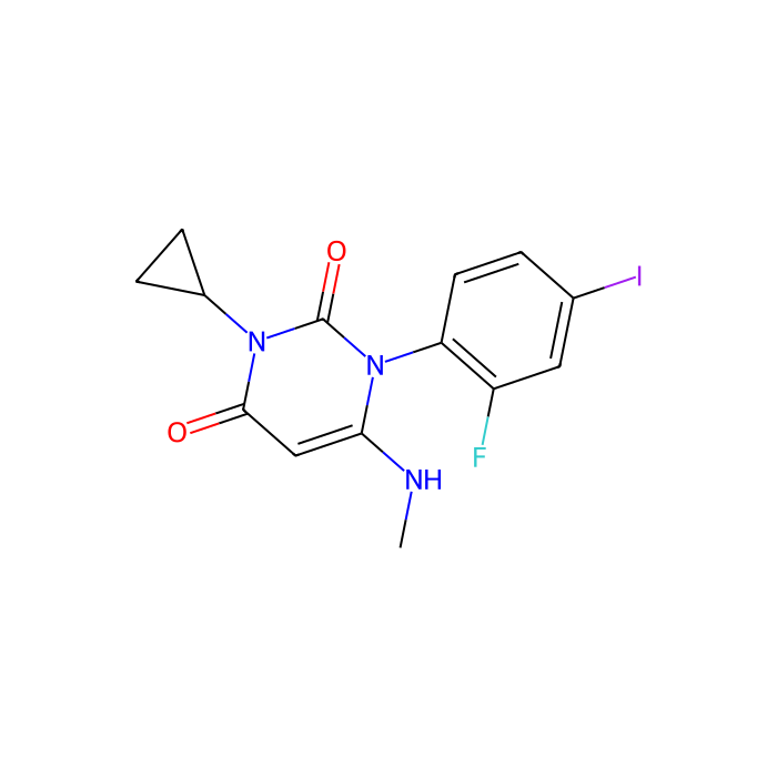 3-环丙基-1-(2-氟-4-碘苯基)-6-(甲基氨基)嘧啶-2,4(1H,3H)-二酮