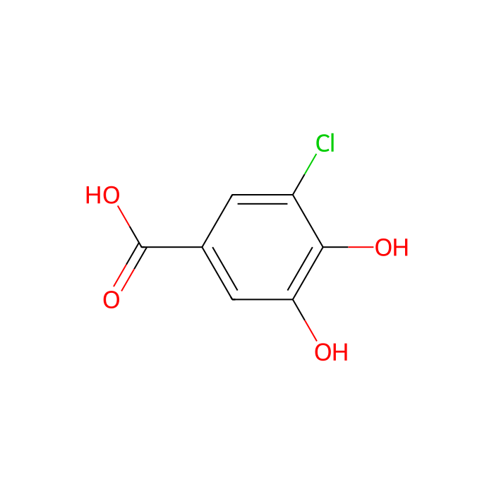 3-氯-4,5-二羟基苯甲酸