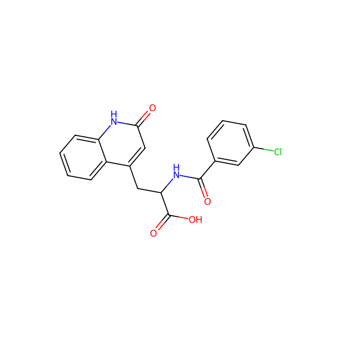 2-(3-氯苯甲酰氨基)-3-(2-氧代-1,2-二氢喹啉-4-基)丙酸