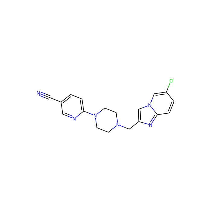 6-[4-[(6-chloroimidazo[1,2-a]pyridin-2-yl)methyl]piperazin-1-yl]pyridine-3-carbonitrile, GPR39 的激动剂