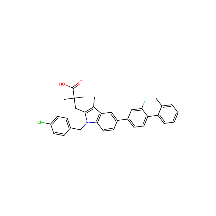 3-[1-[(4-chlorophenyl)methyl]-5-[3-fluoro-4-(2-methylphenyl)phenyl]-3-methylindol-2-yl]-2,2-dimethylpropanoic acid, mPGES1 抑制剂；mPGES2 抑制剂