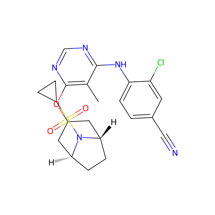 3-chloro-4-[(6-{[(1S,5S)-8-(cyclopropanesulfonyl)-8-azabicyclo[3.2.1]octan-3-yl]oxy}-5-methylpyrimidin-4-yl)amino]benzonitrile, GPR119 的激动剂