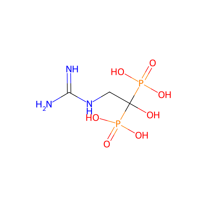 (2-carbamimidamido-1-hydroxy-1-phosphonoethyl)phosphonic acid, 香叶基二磷酸合酶抑制剂