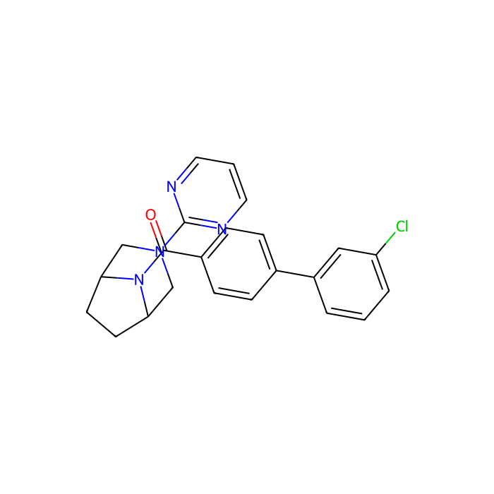 8-[4-(3-chlorophenyl)benzoyl]-3-(pyrimidin-2-yl)-3,8-diazabicyclo[3.2.1]octane, DAT 抑制剂；PROT 抑制剂