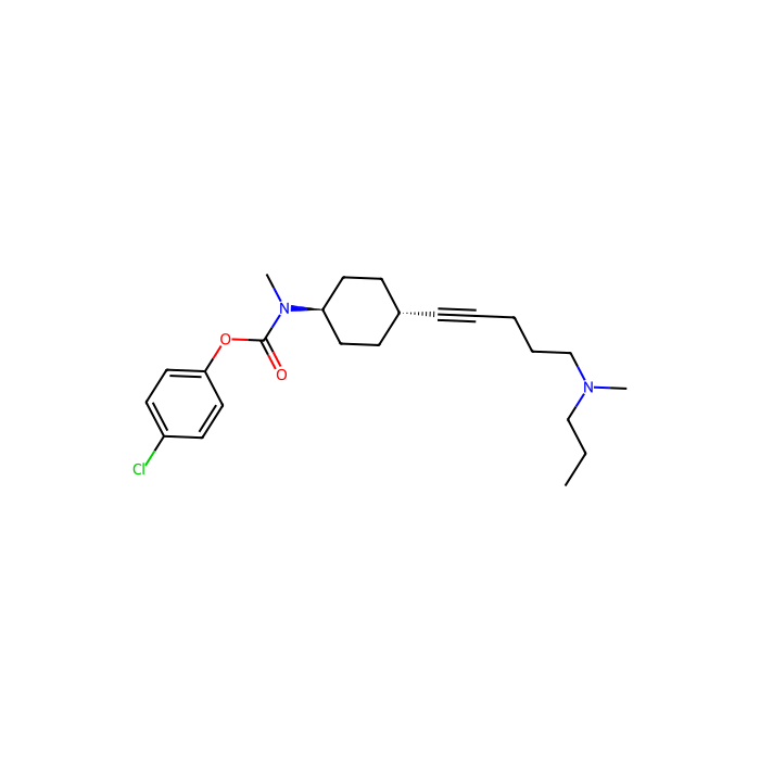 4-chlorophenyl N-methyl-N-[(1r,4r)-4-{5-[methyl(propyl)amino]pent-1-yn-1-yl}cyclohexyl]carbamate, 羊毛甾醇合成酶抑制剂