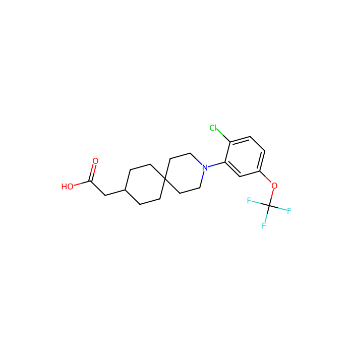 2-[3-[2-chloro-5-(trifluoromethoxy)phenyl]-3-azaspiro[5.5]undecan-9-yl]acetic acid, FFA4 受体激动剂