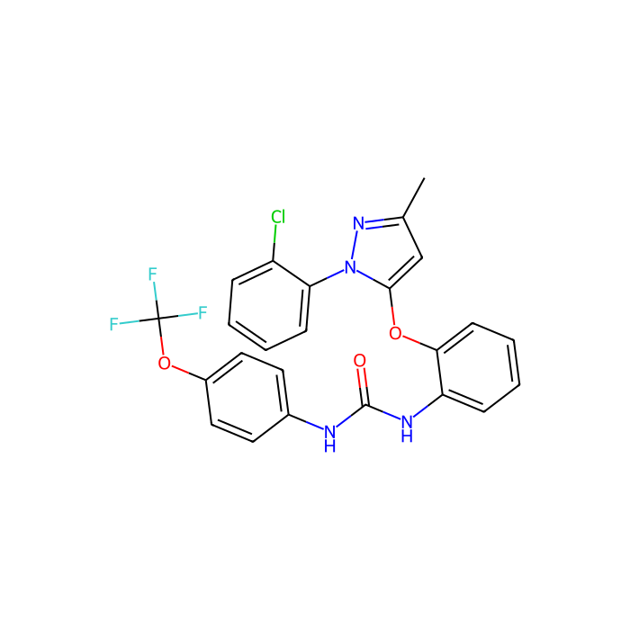 1-[2-[2-(2-chlorophenyl)-5-methylpyrazol-3-yl]oxyphenyl]-3-[4-(trifluoromethoxy)phenyl]urea, P2Y 1 受体拮抗剂