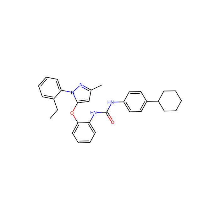 1-(4-cyclohexylphenyl)-3-[2-[2-(2-ethylphenyl)-5-methylpyrazol-3-yl]oxyphenyl]urea, P2Y 1 受体拮抗剂