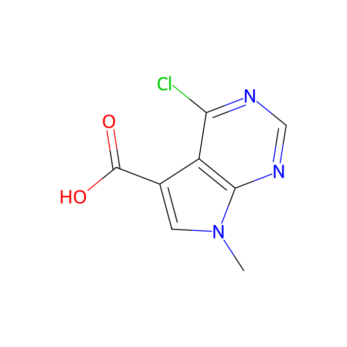 4-chloro-7-methyl-7H-pyrrolo[2,3-d]pyrimidine-5-carboxylic acid