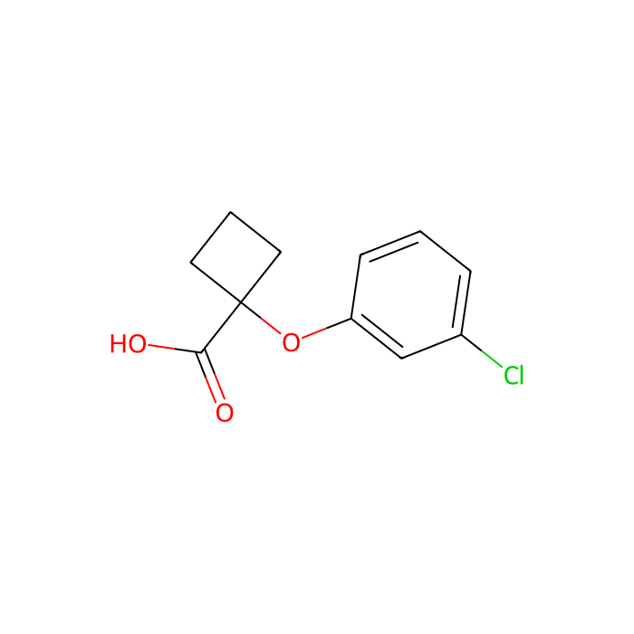 1-(3-chlorophenoxy)cyclobutanecarboxylic acid